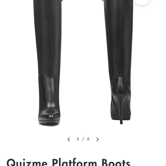 9 West Quizme platform boots . 4” heel, brand new , never worn ! - Picture 3 of 7
